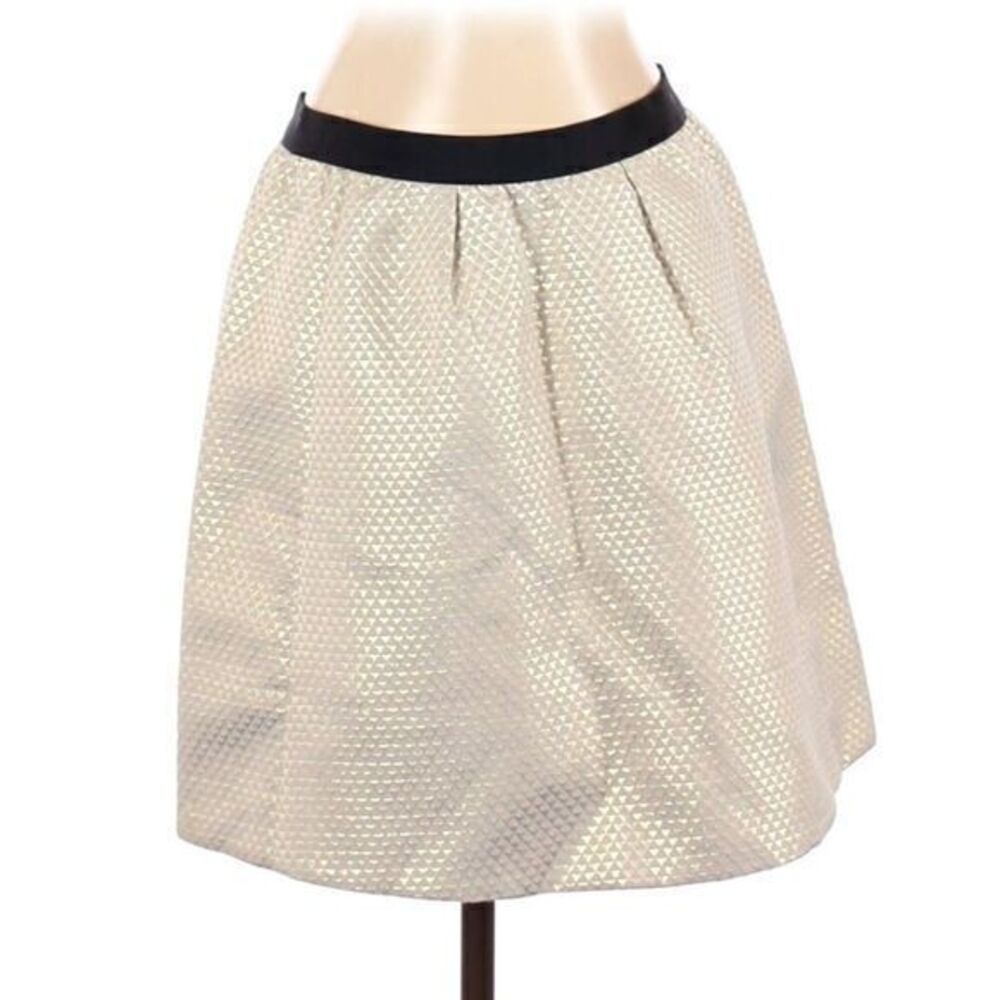 GANNI NWT White Shimmer Sheer Casual Skirt SIZE 1